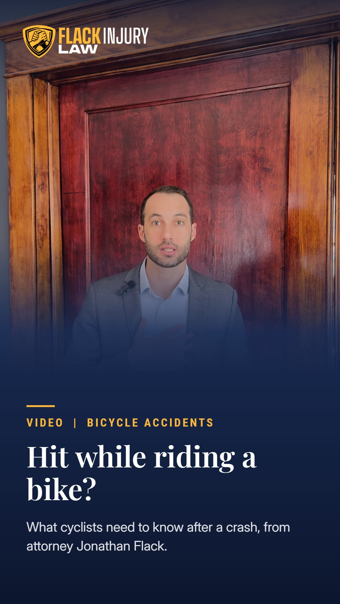 Attorney Jonathan Flack explains what cyclists need to know after a crash