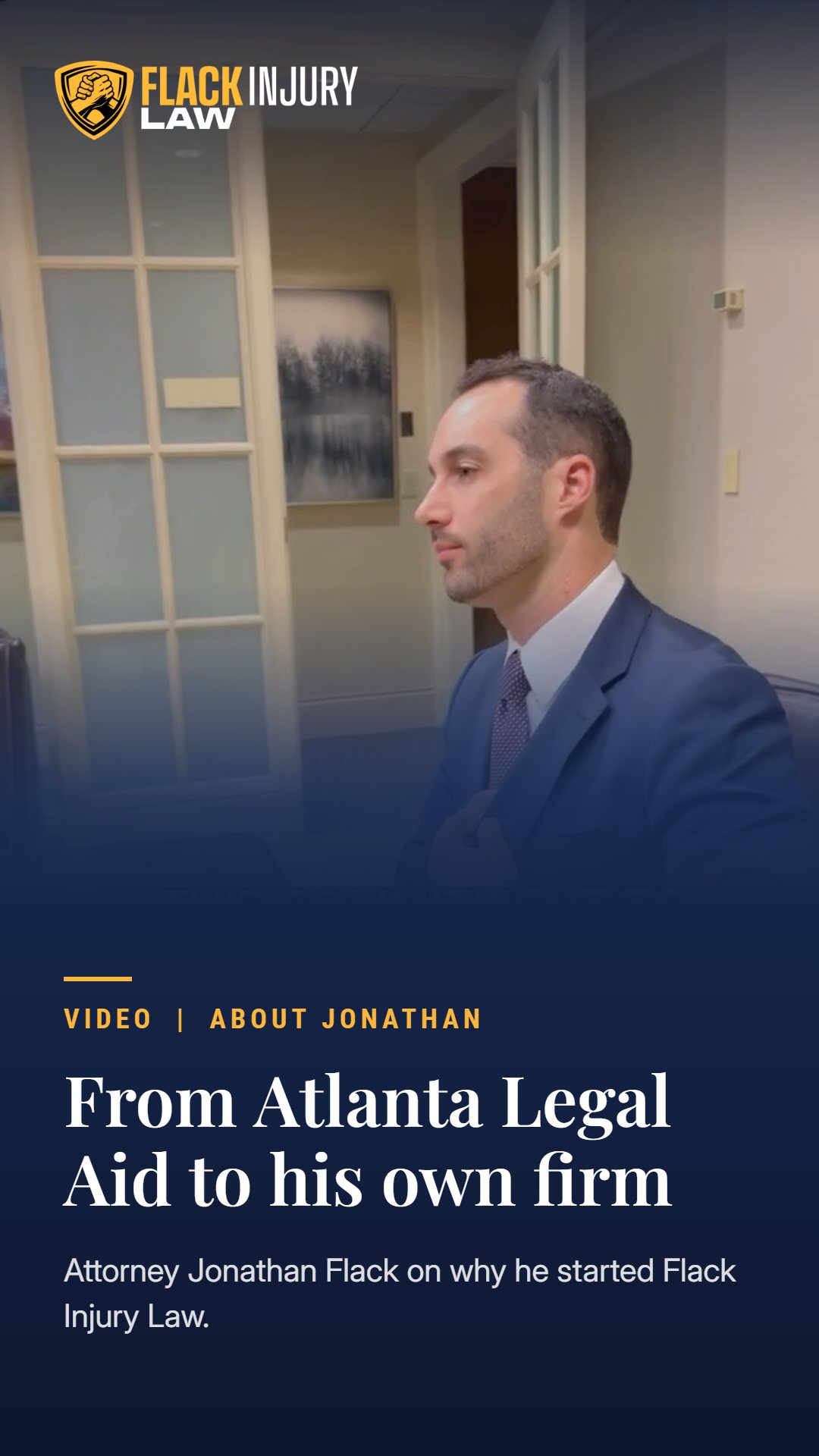 Attorney Jonathan Flack describes his path from Atlanta Legal Aid to starting his own firm