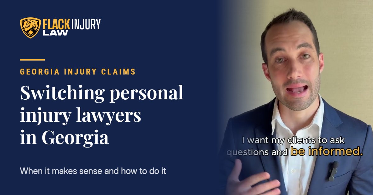 Switching personal injury lawyers in Georgia: when it makes sense and how to do it