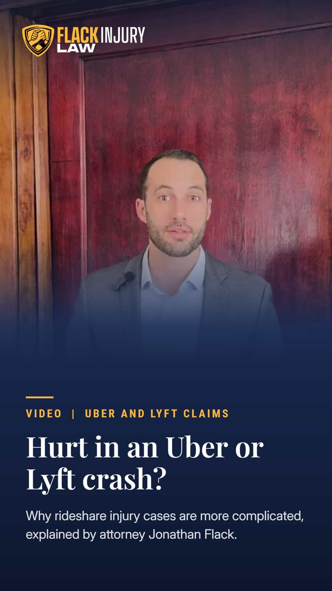 Attorney Jonathan Flack explains why Uber and Lyft injury cases are more complicated